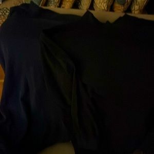 Group of 2 mens mock necks